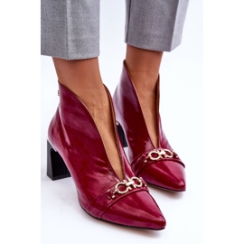 Kožne čizme na petu Maciejka 05262-15 Fuchsia ružičasta 1