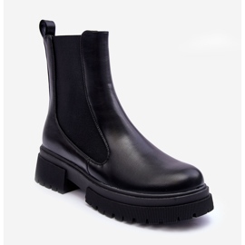 FD1 Klasične kožne Jodhpur čizme crne Isminna crna 2