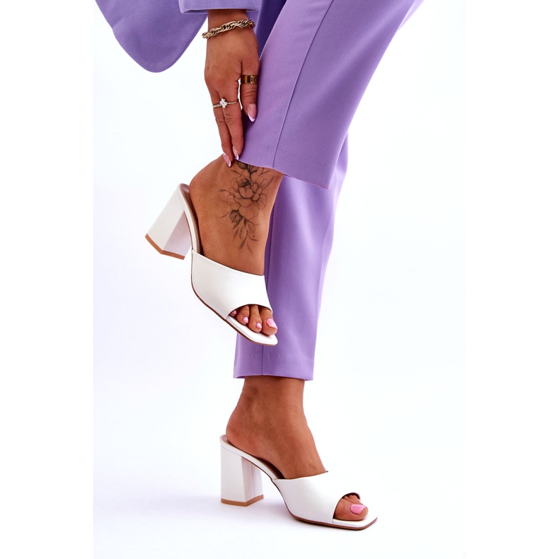 Ženske klasične papuče Bijela Loara 4