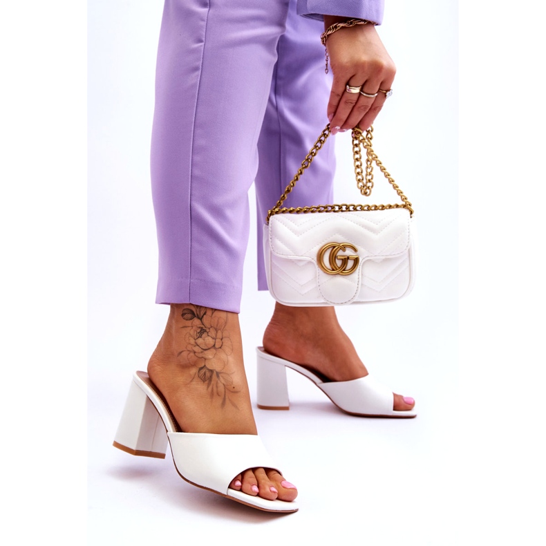 Ženske klasične papuče Bijela Loara 3