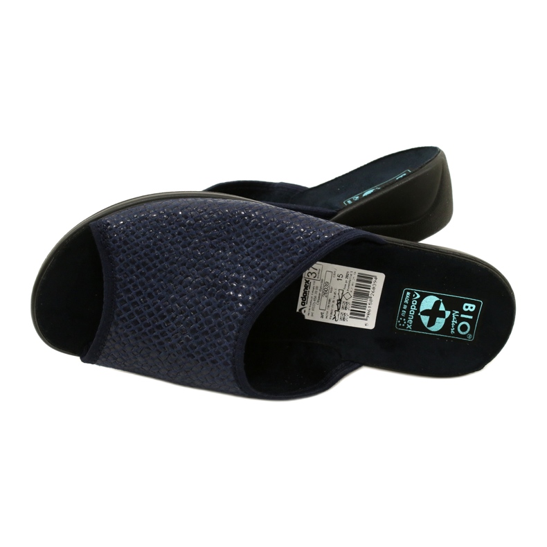 Riblja kost Ženske papuče Adanex 26039 tamnoplave plava 5