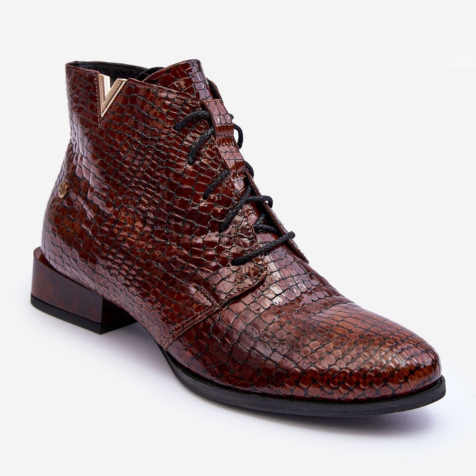 Ženske kožne čizme Maciejka 5743C-02 smeđe smeđa 1