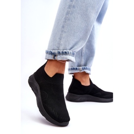 Ženske sportske cipele s natikačama crne Claris crno 1