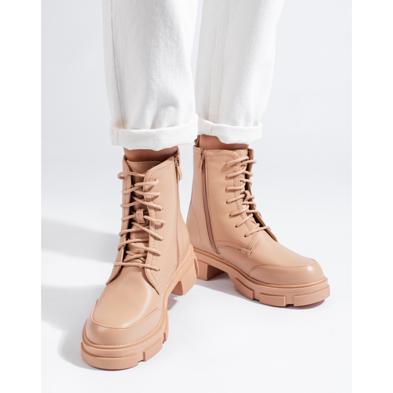 Ženska bež torba na vezanje 2