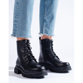 Ženske Shelovet radne hlače na vezanje crne crna 1