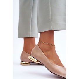 PD1 Bež Vaani kožne ravne potpetice 2