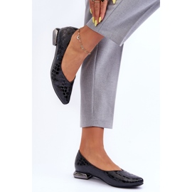 PD1 Vaani kožne cipele s ravnom petom, crne Vaani crno 1