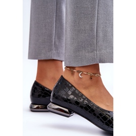 PD1 Vaani kožne cipele s ravnom petom, crne Vaani crna 2