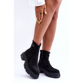 Vergilia antilop klasične tople čizme crne crno 2