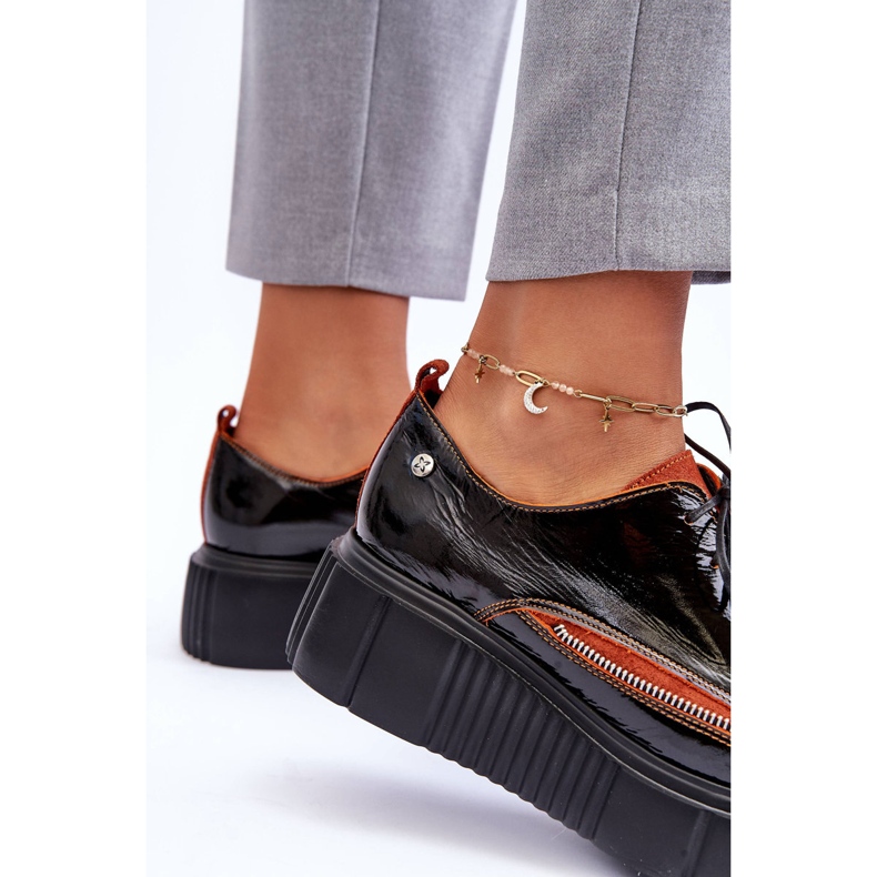 Ženske kožne cipele Maciejka 50740-18 crne crno 2