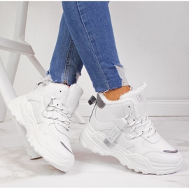 News Ženske termo tenisice sa debelim đonom bijele NOVOSTI bijela 1