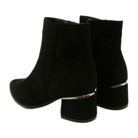 Evento Čizme od brušene kože sa srebrnim ukrasima, crne 23BT35-6420 crna 3