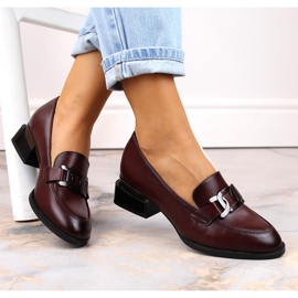 Vinceza 58162 bordo ravne cipele s lančićem crvena 1