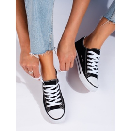 Klasične crne ženske tenisice Shelovet crno 1