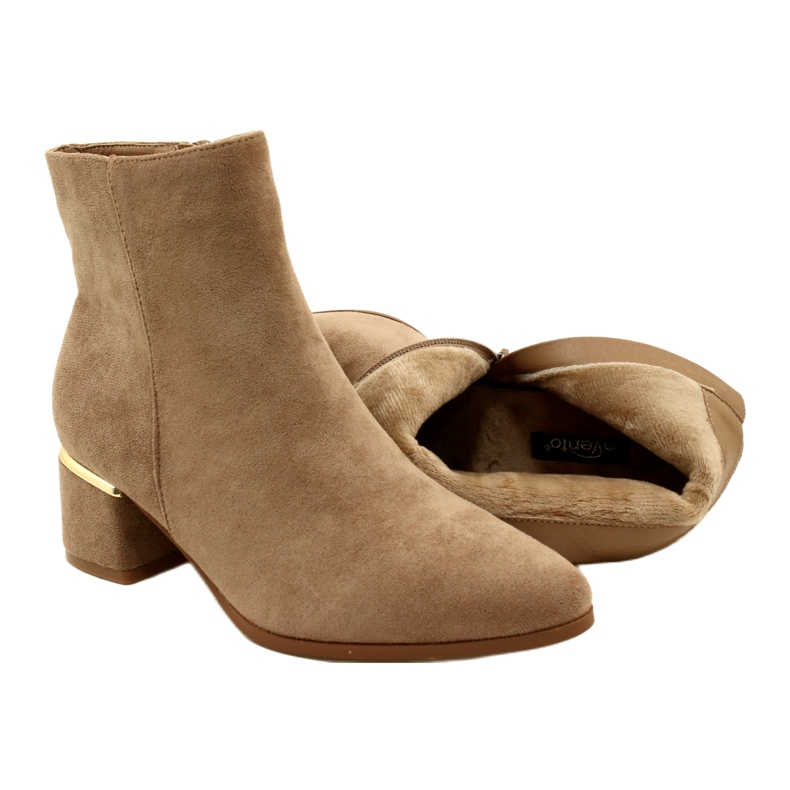 Evento Antilop čizme sa zlatnim ukrasima, bež 23BT35-6420 4