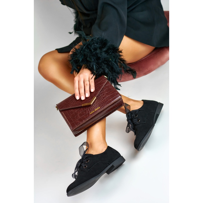 La.Fi Elegantne cipele od brušene kože crna 2