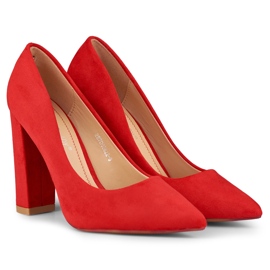 Crvene pumpice na stupu crvena 2