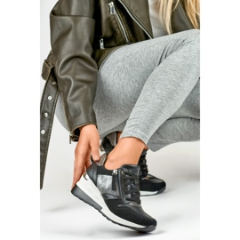 Crne sportske cipele na wedge crna 1