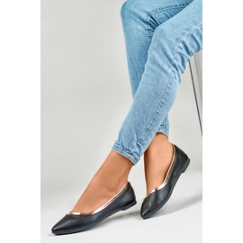 Ženske crne balerinke sa zlatnim dodatkom crna 1