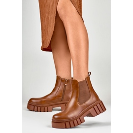 Ženske smeđe radne čizme Veris smeđa 2