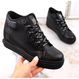 Ženske crne Wedge tenisice Big Star EE274127 crna 2