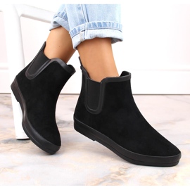 Čizme za kišu vodootporne natikače crne Potocki RB36063 crna 1