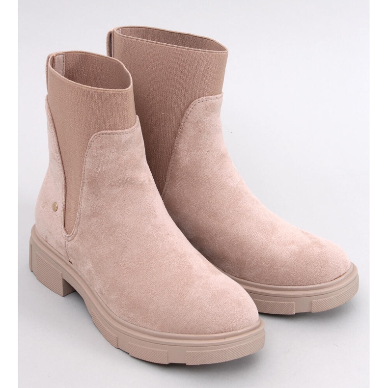 Mead kaki ženske Chelsea čizme bež 1