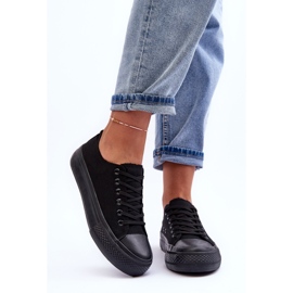 FB3 Klasične tenisice s niskom platformom crne Jazlyn crno 1