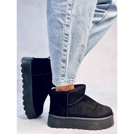 Čizme za snijeg s platformom Solnis Black crna 2