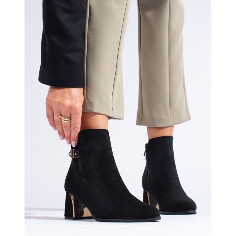 Crne klasične čizme od antilopa iz Sheloveta crna 1