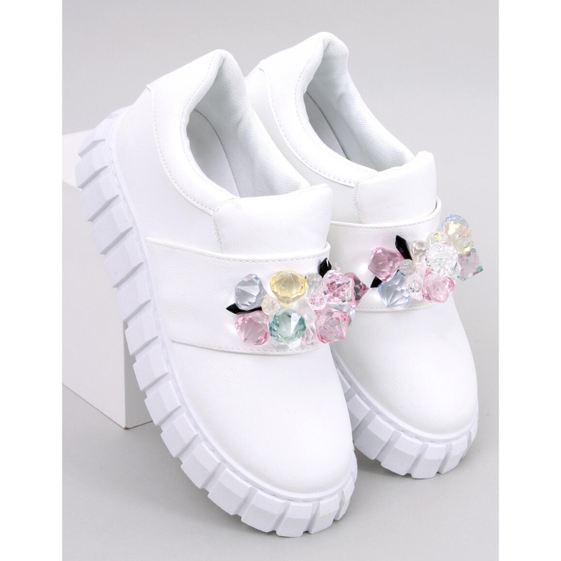 Brogovi s platformom Worth White bijela 1