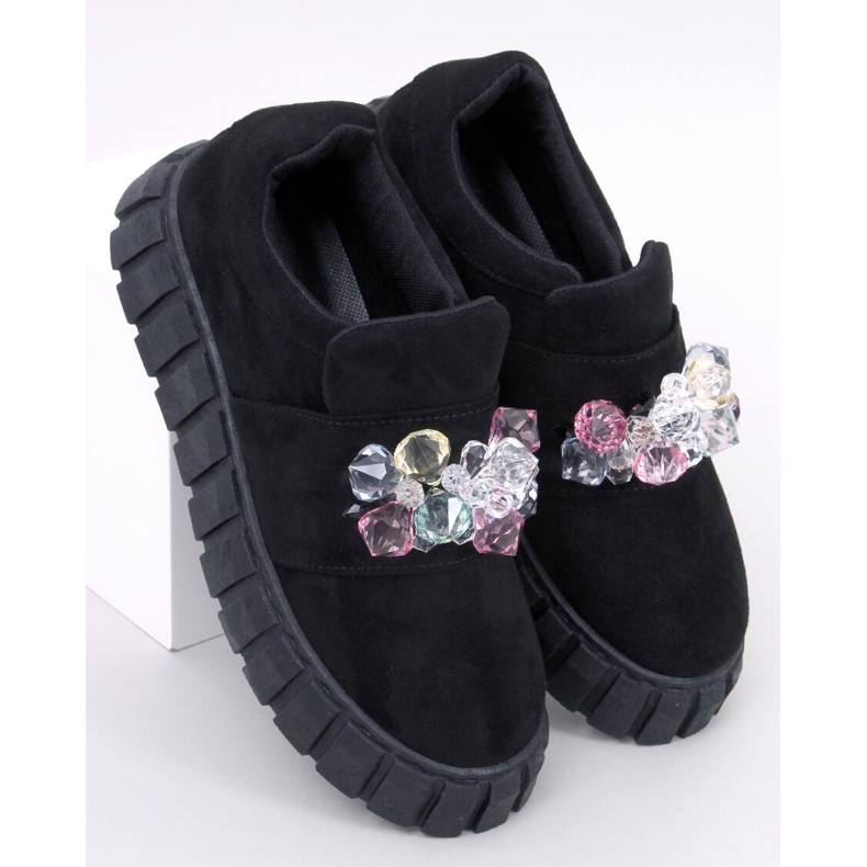 Brogovi s platformom Worth Black crno 1