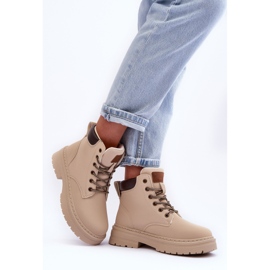 Ženske trapper čizme tople svijetlo bež boje Corbin 2