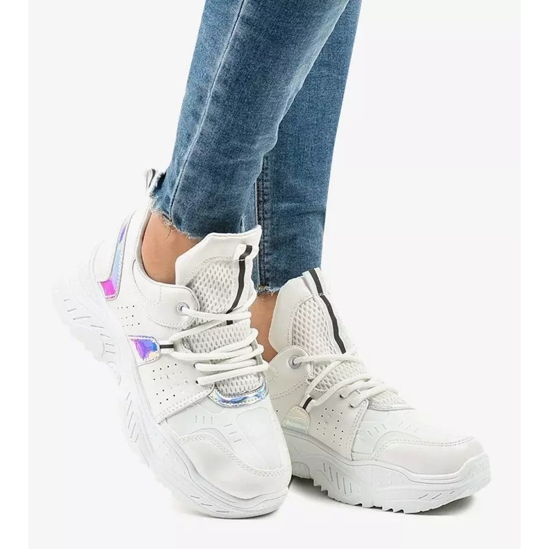 Bijele sportske tenisice K-505 bijela 2