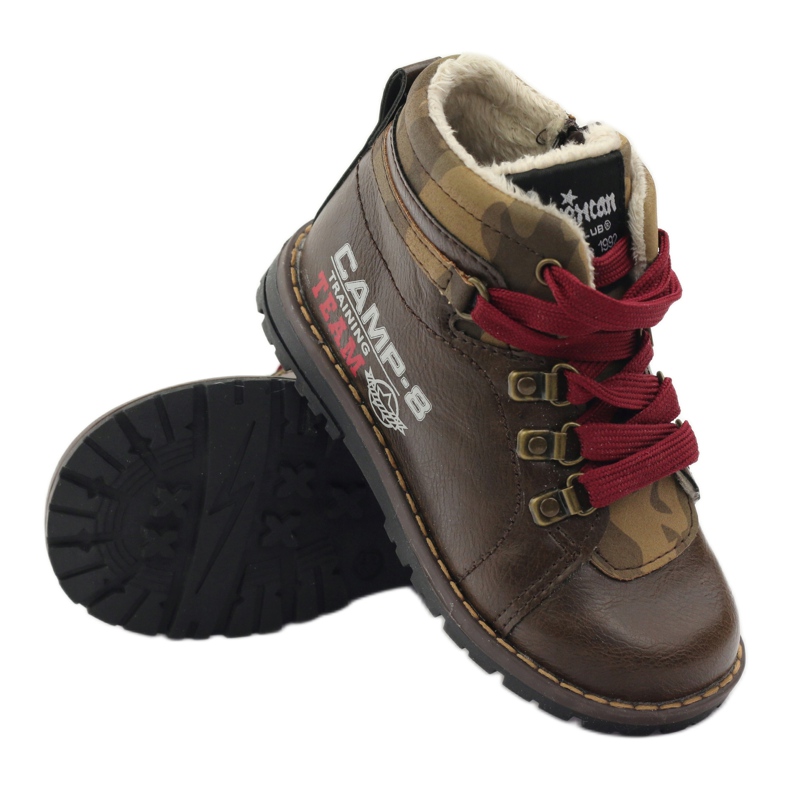 American Club Čizme i gležnjače s patentnim zatvaračem 16221 smeđe smeđa 3