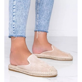 Kinshasa bež japanke s izgrađenim prednjim dijelom 1