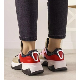 Zlatne tenisice s visokim proljetnim potplatom crno 2