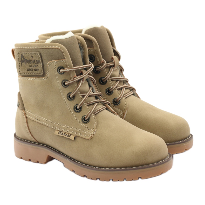 Tople drvene jakne American Club 1904 bež 4