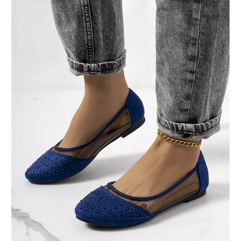 Mornarskoplave poluprozirne Marx balerine tamnoplava 1