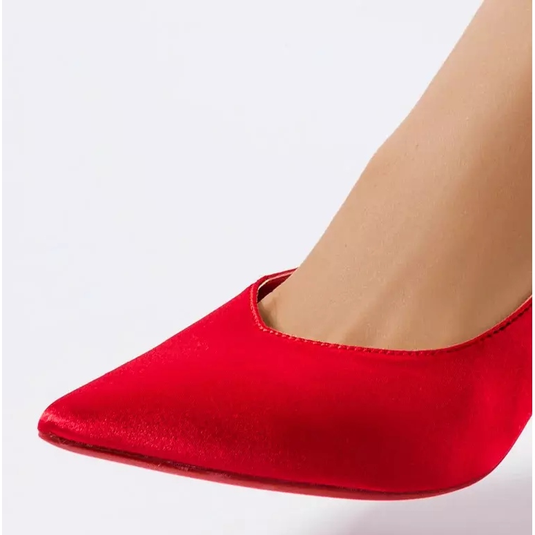 Crvene štikle s uvezom Anneli crvena 2