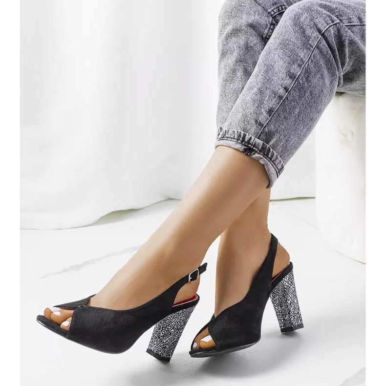 Bonnie crne antilop sandale crna 2