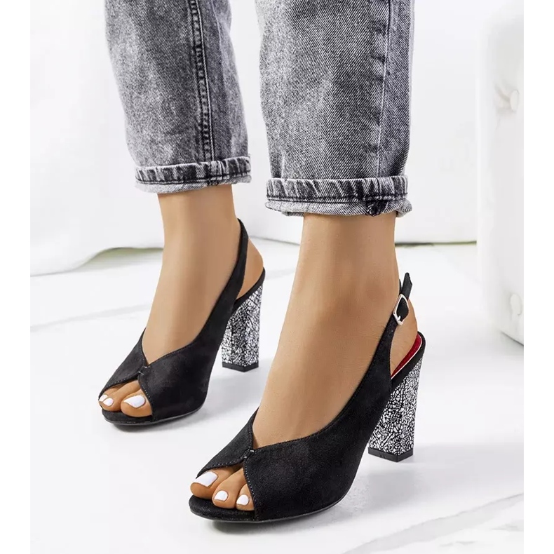 Bonnie crne antilop sandale crna 1