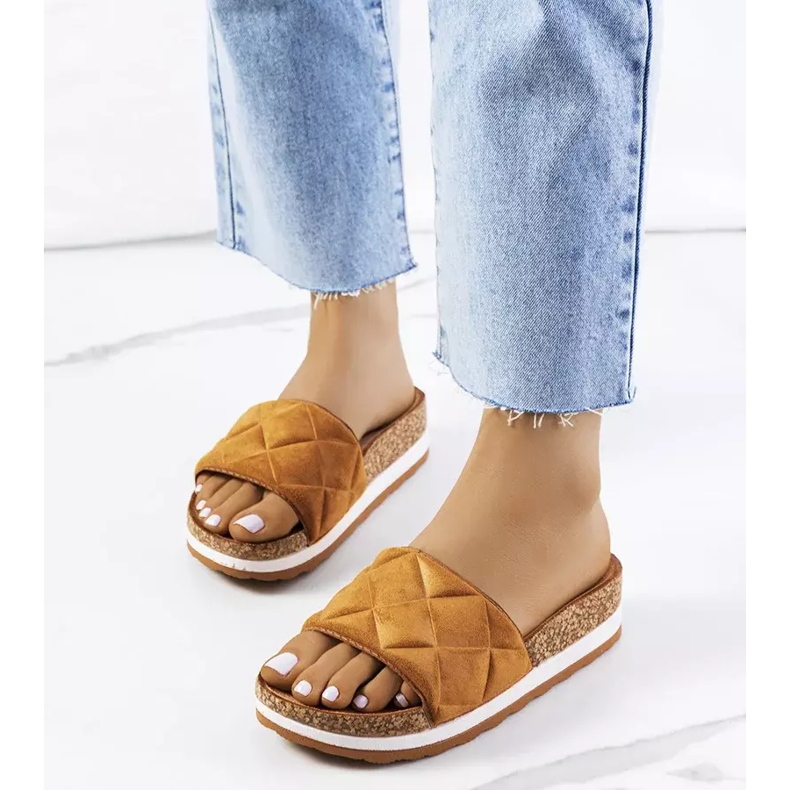 BM Smeđe sandale na potplatu od plute Galts smeđa 2