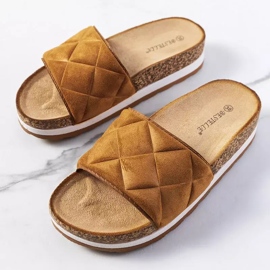 BM Smeđe sandale na potplatu od plute Galts smeđa 1