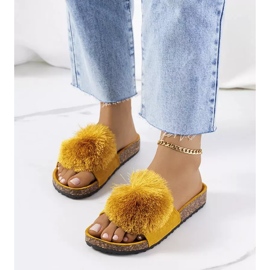 Žute japanke na Rett plutenom potplatu žuta boja 2