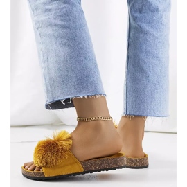 Žute japanke na Rett plutenom potplatu žuta boja 1