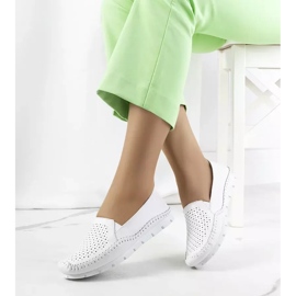 Juiz bijele kožne natikače bijela 2