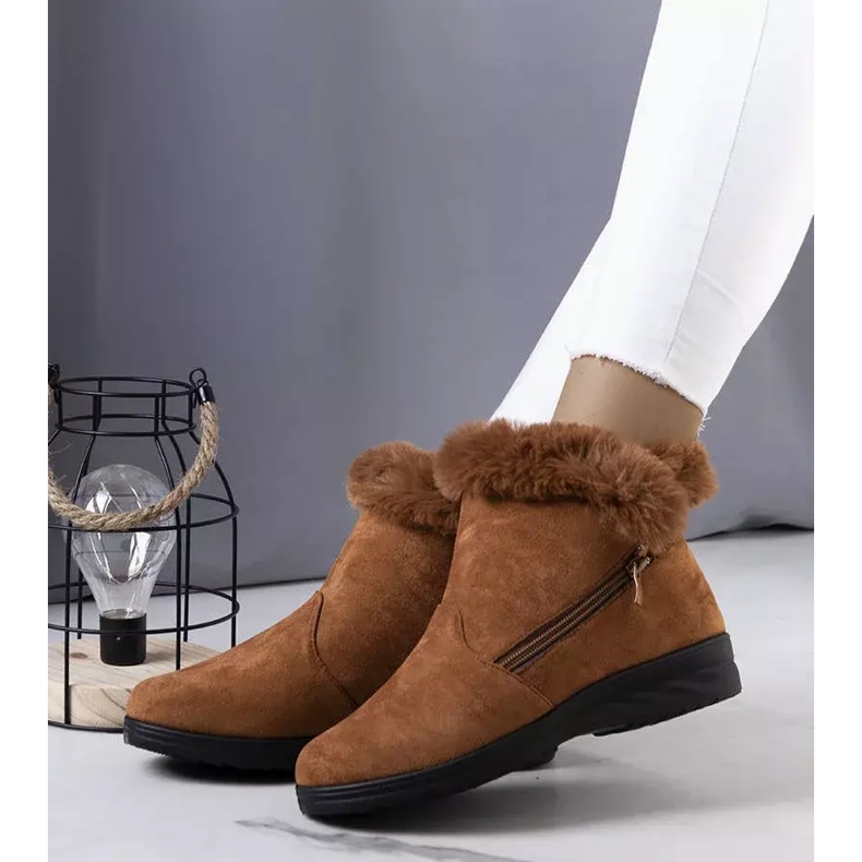 BM Smeđe, izolirane čizme za snijeg s krznom Crina smeđa 2