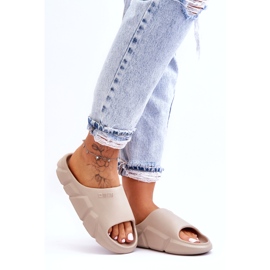 Ženske lagane pjenaste papuče Big Star LL274593 Bež 3