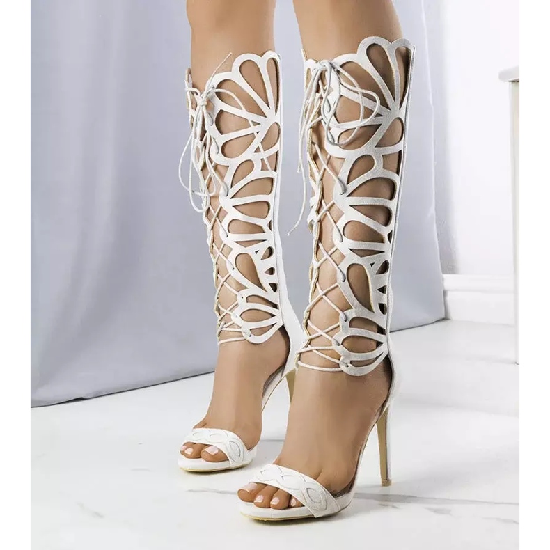 PA1 Julio sive sandale s ukrasnim gornjim dijelom siva 1